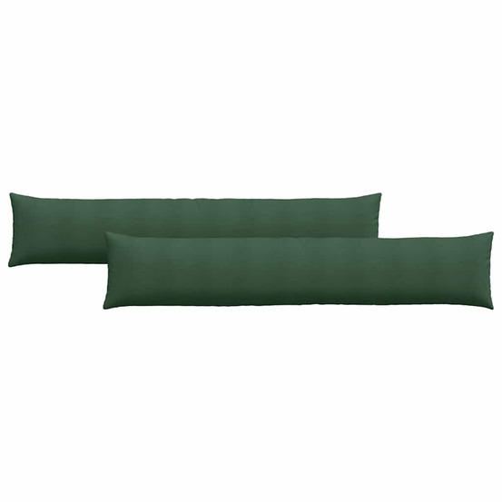 Coussins de canapé 2 pcs vert foncé 200 x 40 cm