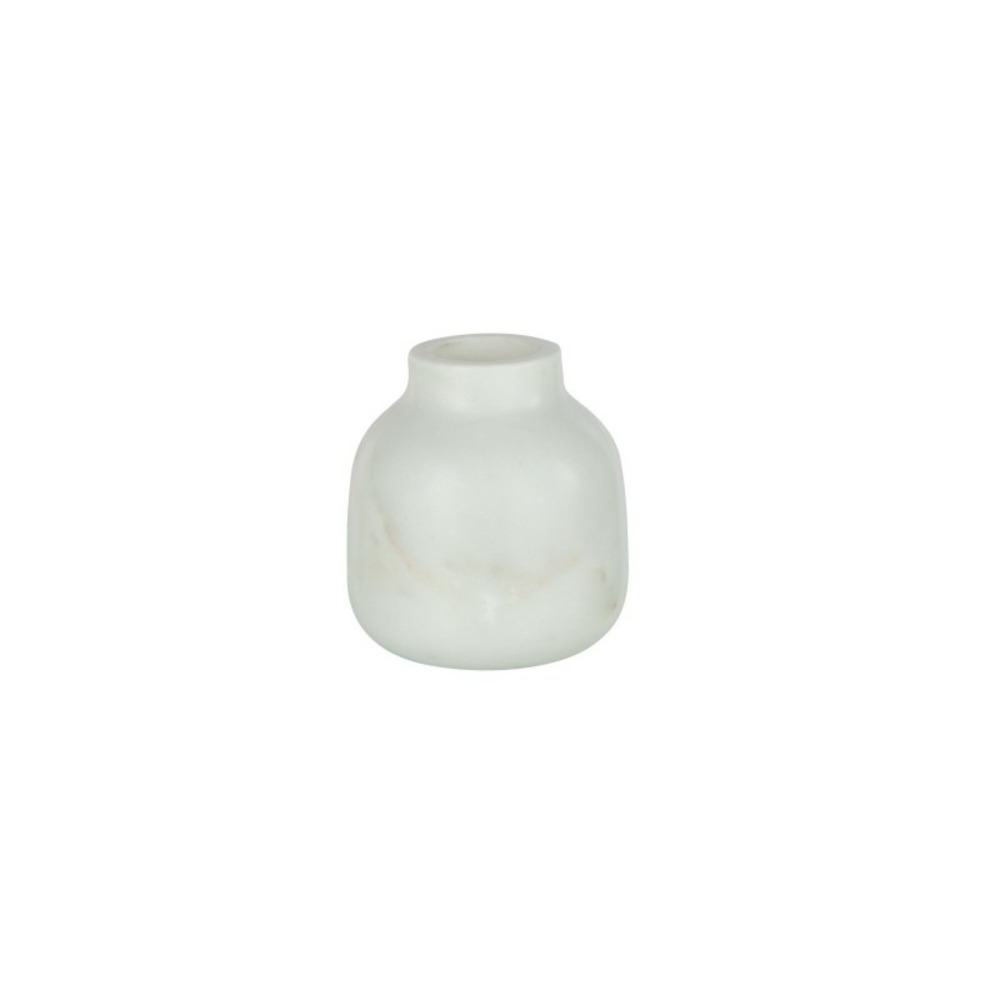 Vase bouteille en pierre blanc 10x10x10 cm