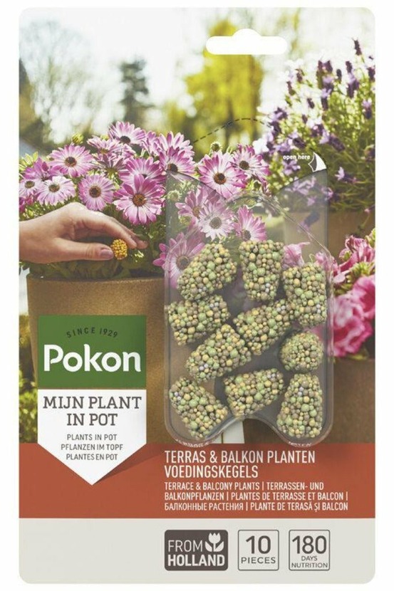 Cônes nutritionnels pour plantes de terrasse et balcon - 10 pièces