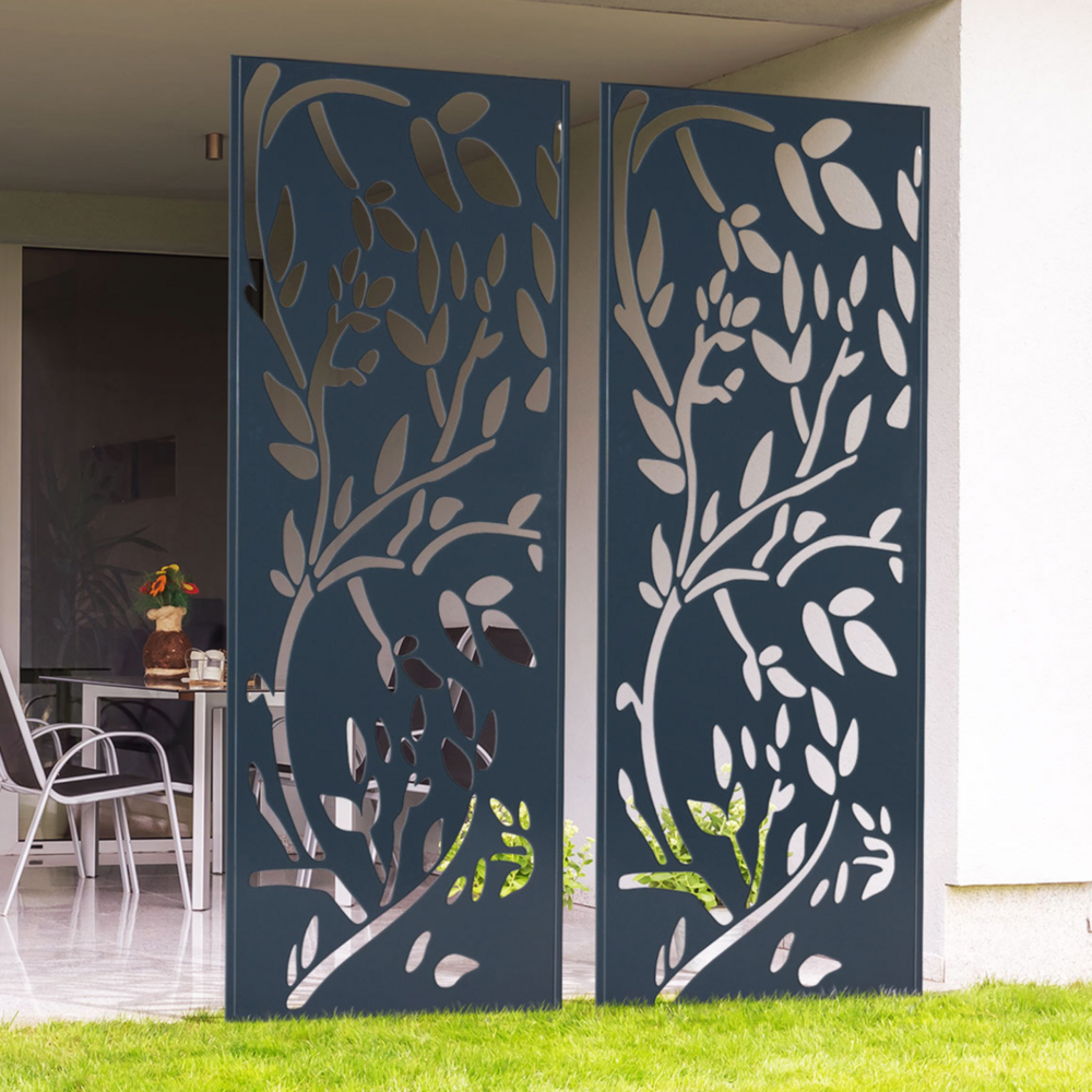 Panneau décoratif universel 150 x 50 cm lis gris