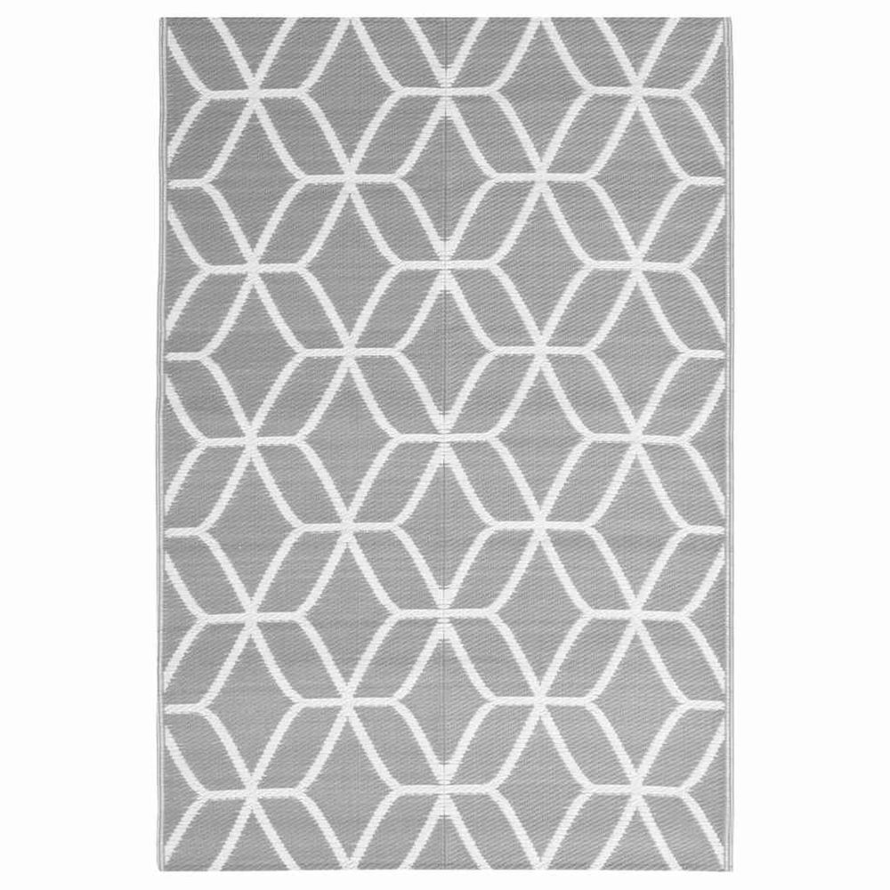 Tapis d'extérieur arakil gris 140x200 cm pp