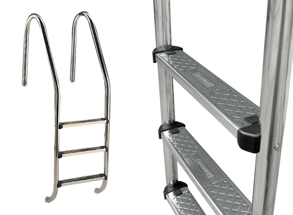 Echelle piscine standard en inox 3 marches