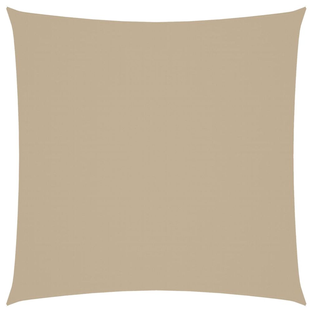 Voile de parasol tissu oxford carré 4x4 m beige