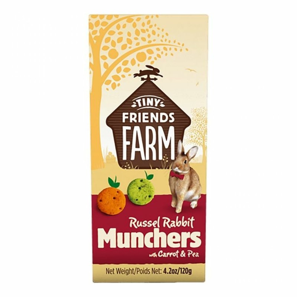 Friandises rabbit muncher lapins - tiny friends farm supreme 120 g