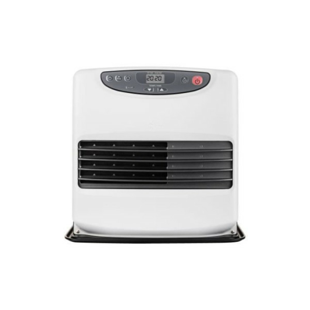 Poele a pétrole électronique - - sre 9046c2 - jusqu'a 54 m² - réservoir 9l - silencieux - noir et blanc