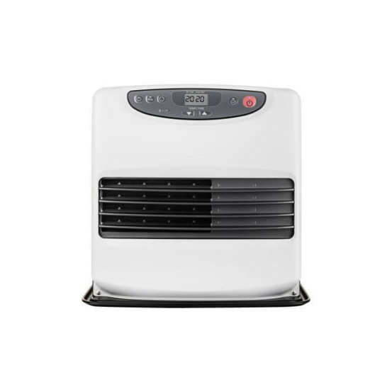 Poele a pétrole électronique - - sre 9046c2 - jusqu'a 54 m² - réservoir 9l - silencieux - noir et blanc