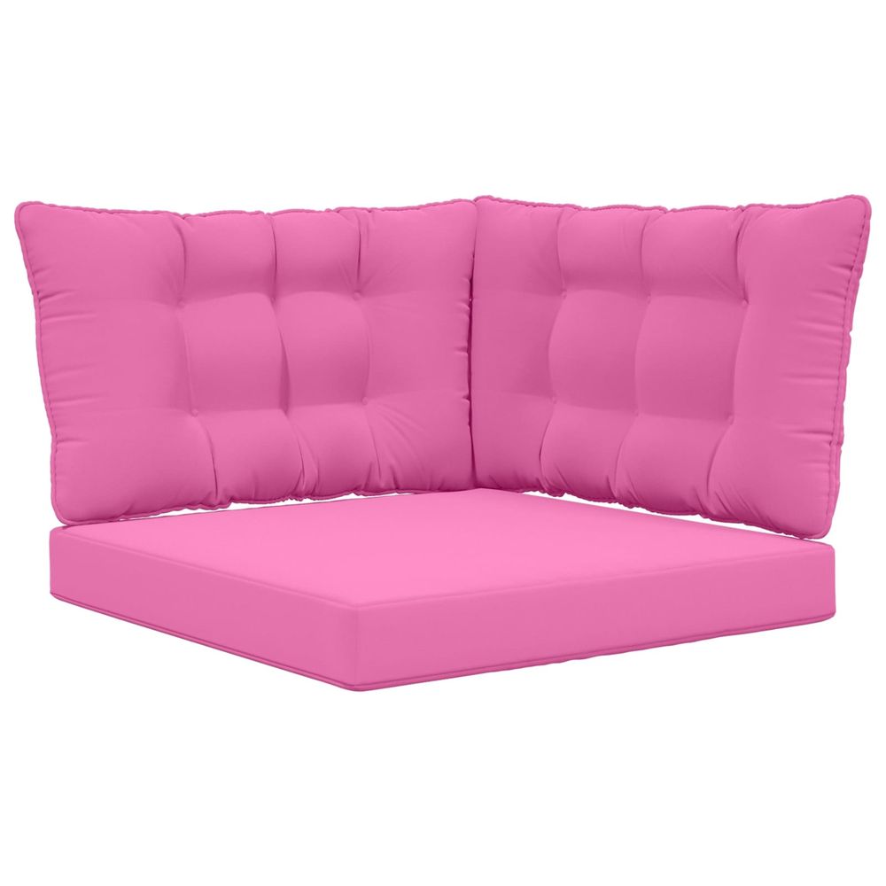 Coussin de canapé d'extérieur polyester rose 68,5 x 68,5 cm