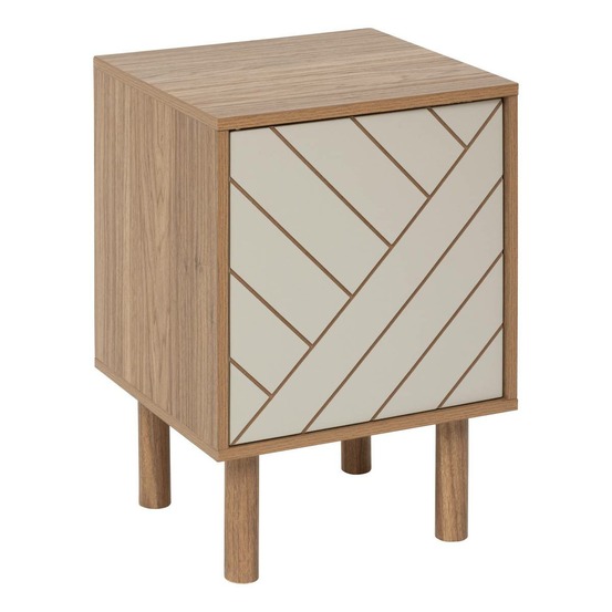 5five - etagère 1 porte mix'n'match bois et motif rayé