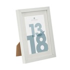 Cadre photo "manu" - bois et verre - blanc - 13x18 cm