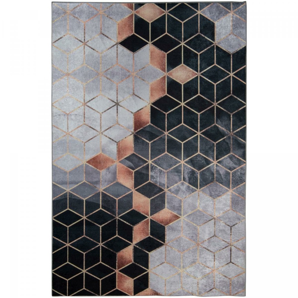 Tapis de chambre 160x230 lyn11 grafik blanc, facile d'entretien