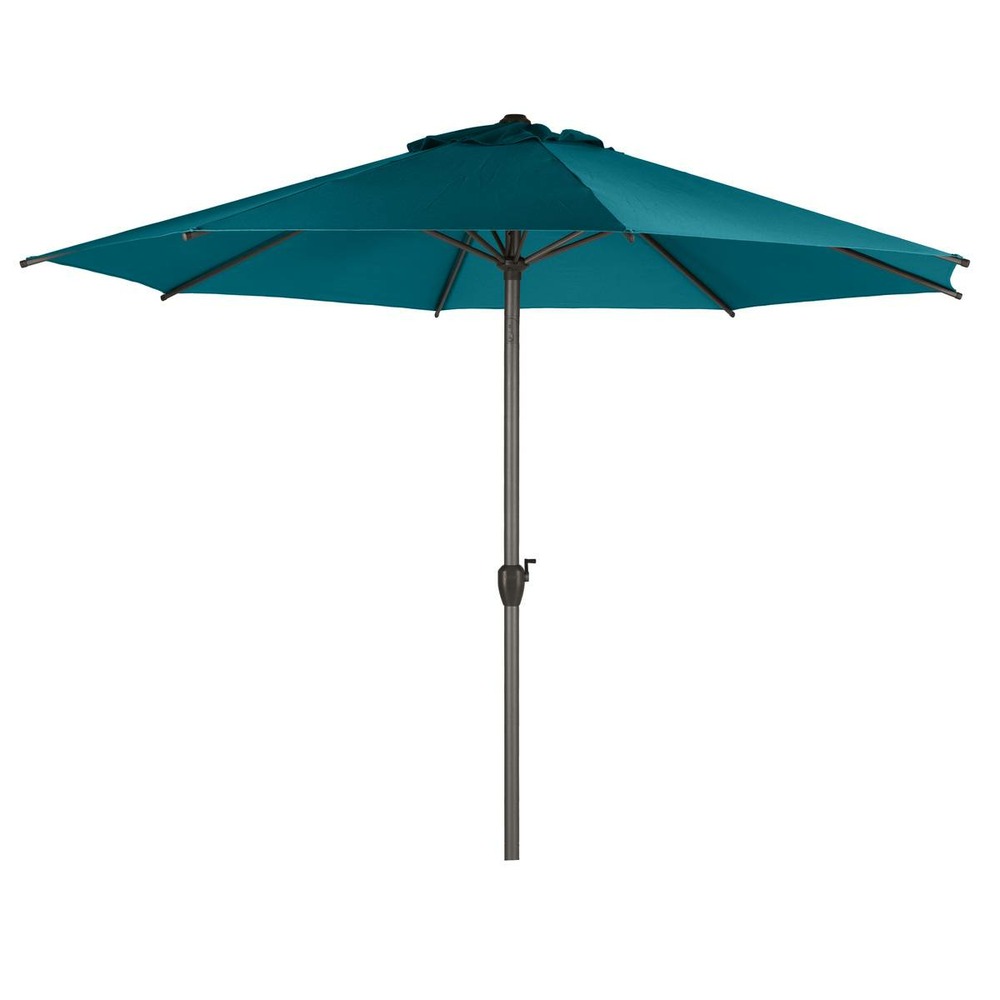 Parasol droit rond loompa bleu canard