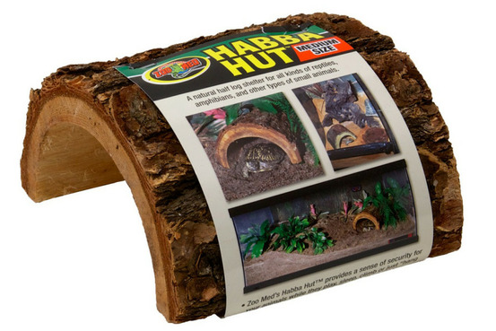 Cachette en bois de sapin- habba hut - 15 cm - pour reptiles ou invertébrés