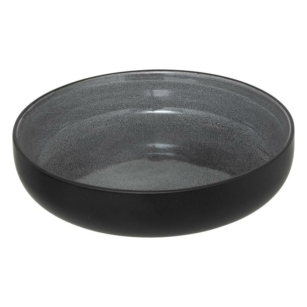 Assiette creuse diane en céramique gris d21cm