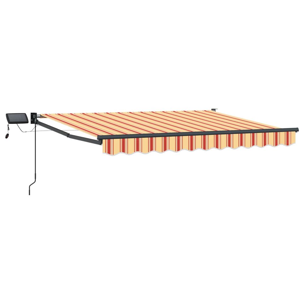 Store rétractable manuel avec leds multicolore 3,5 x 2 m