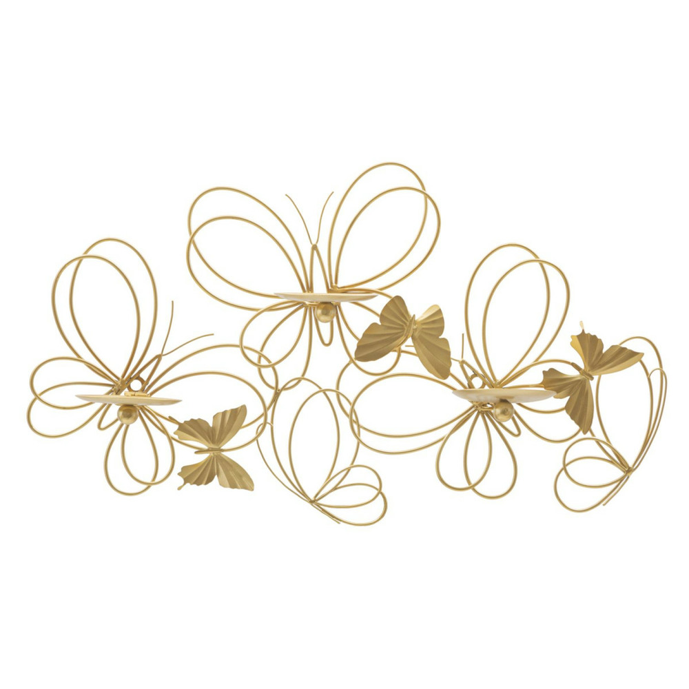 Bougeoir mural en métal 