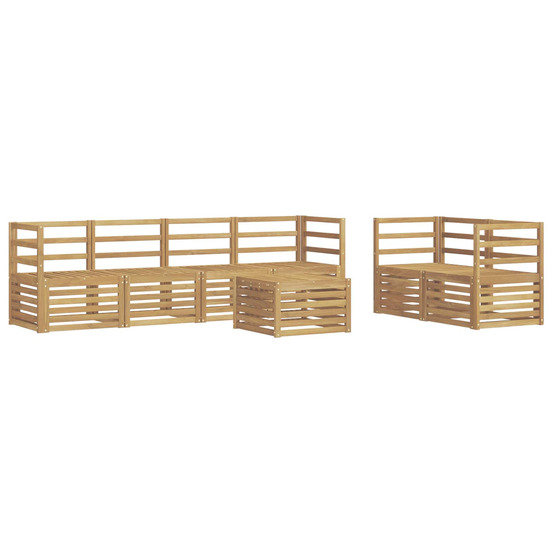 Ensemble de canapés d'extérieur 7 pcs blanc