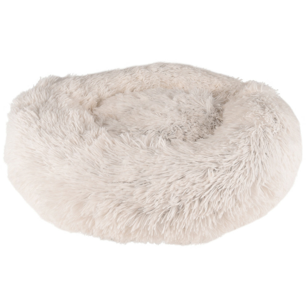 Coussin krems rond ø 50 cm anti stress blanc pour chiens