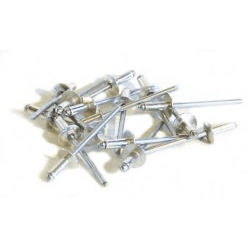 50 rivets alu / acier à tête plate ø 4,8 x 25 mm | Truffaut