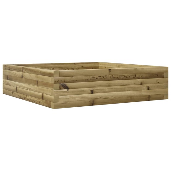 Jardinière 90x90x23 cm bois de pin imprégné