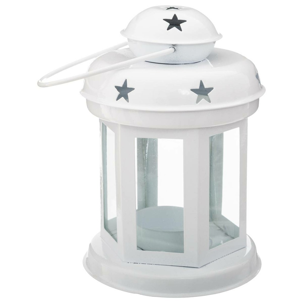 Lanterne métal en box palette assorti