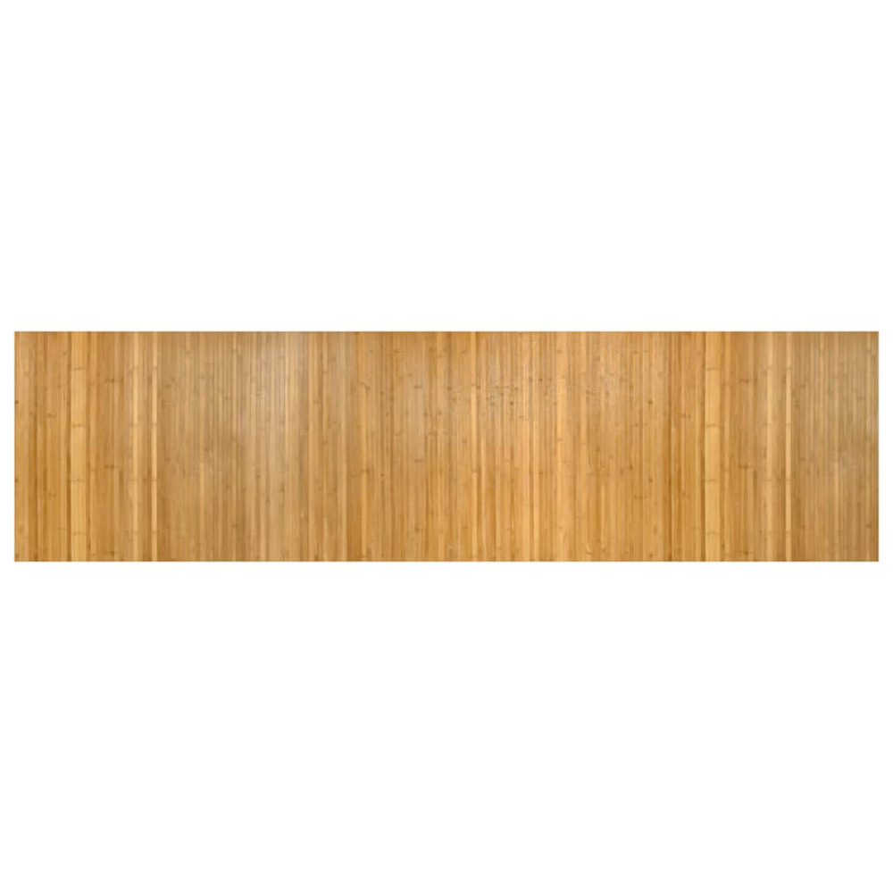 Tapis rectangulaire naturel 80x300 cm bambou