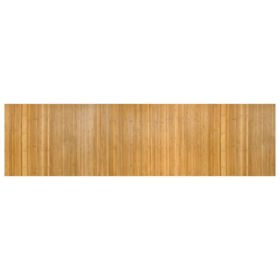 Tapis rectangulaire naturel 80x300 cm bambou