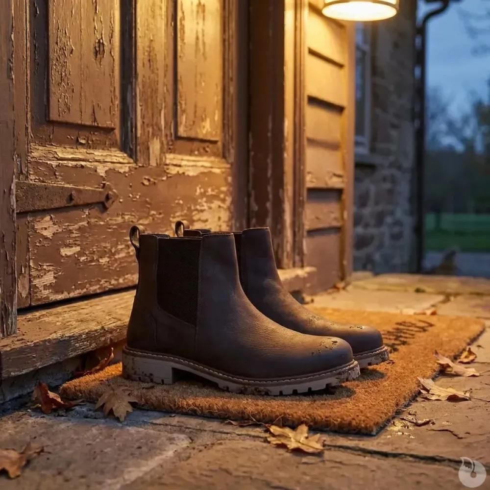 Bottines touk cuir zip marron 40 à 46