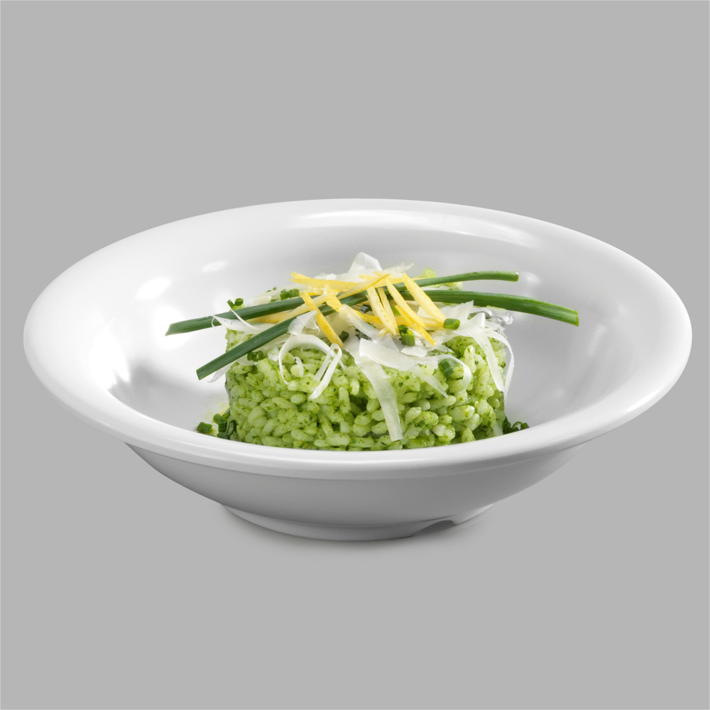 Assiette creuse mélamine blanc ø 19 cm - pujadas