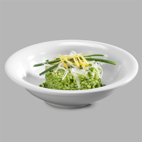 Assiette creuse mélamine blanc ø 19 cm - pujadas