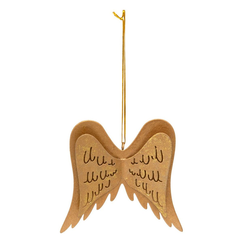 Sdn metal ailes ange or 11cm