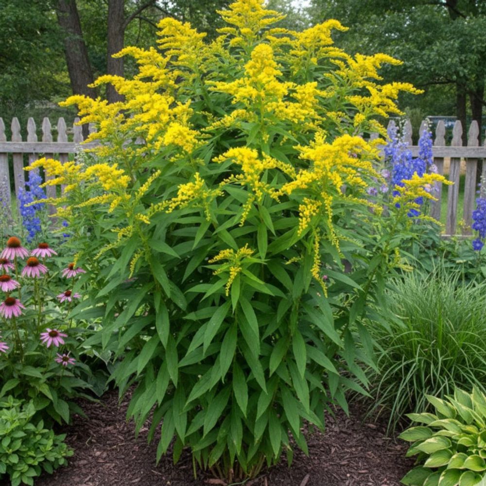 Verge d'or strahlenkrone, solidago lot de 9 godets