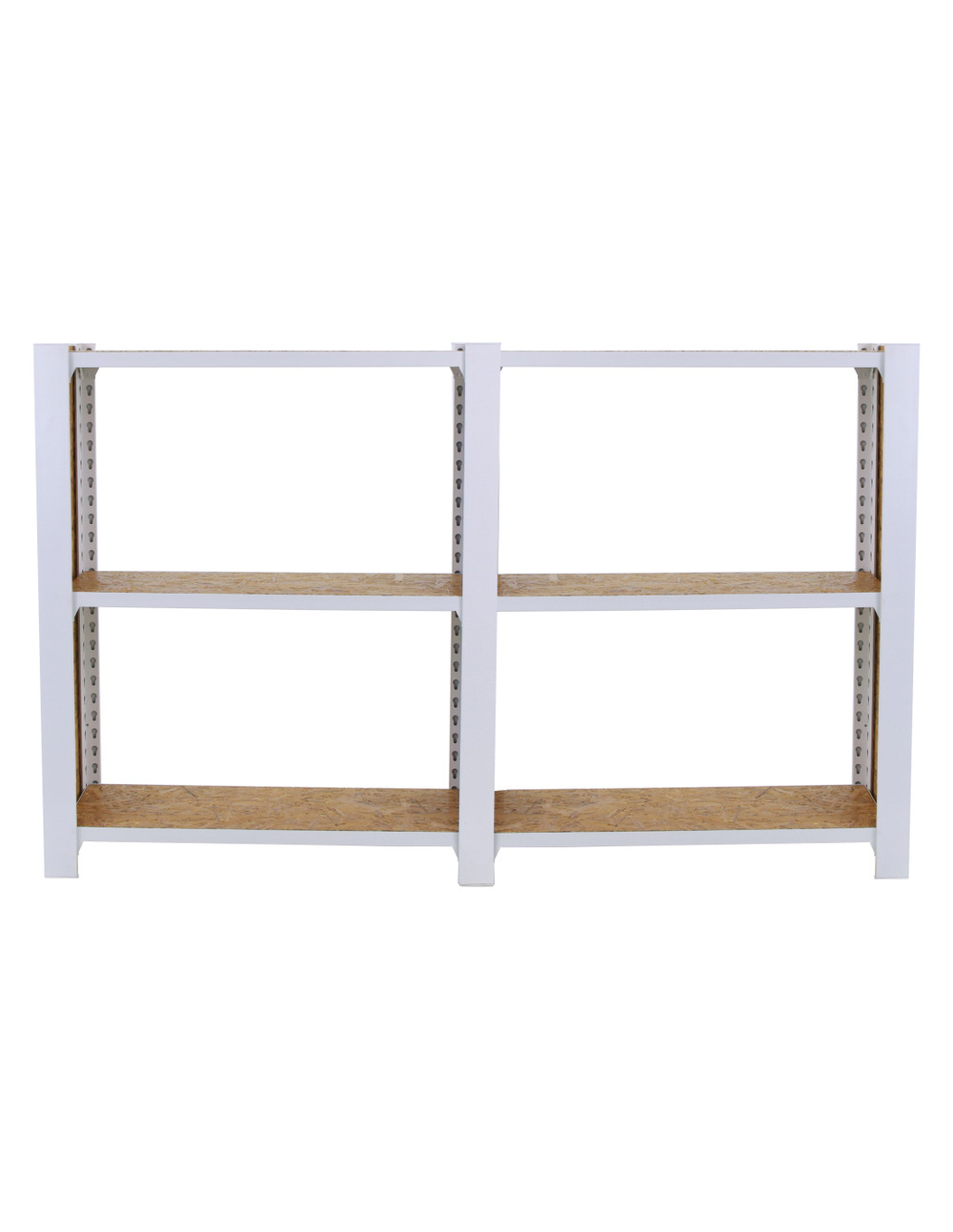 Etagère légère sans vis officlick 3/300 wood 1600 blanc/osb + plaques 1000 blanc/osb 1000x1600x300 - simonrack