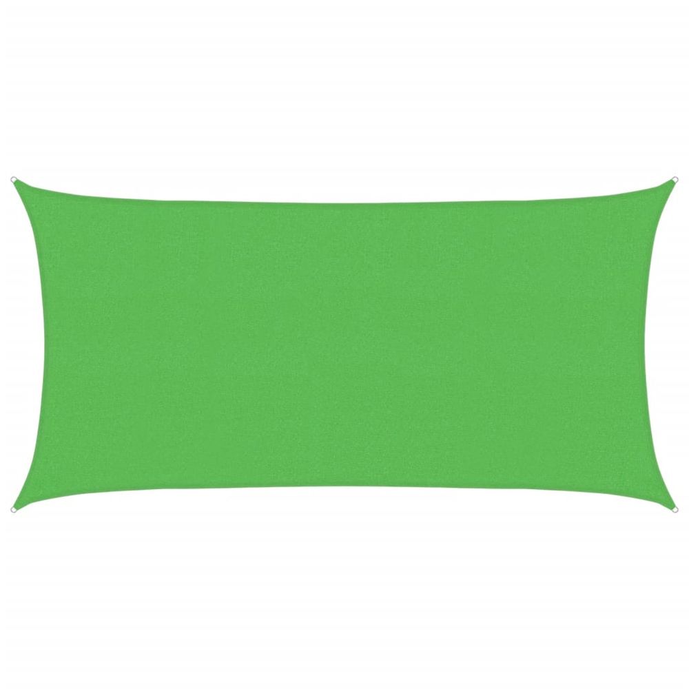 Voile d'ombrage 160 g/m² rectangulaire vert clair 2x3,5 m pehd