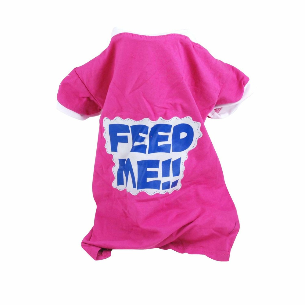 T-shirt pour chien feed me - taille s