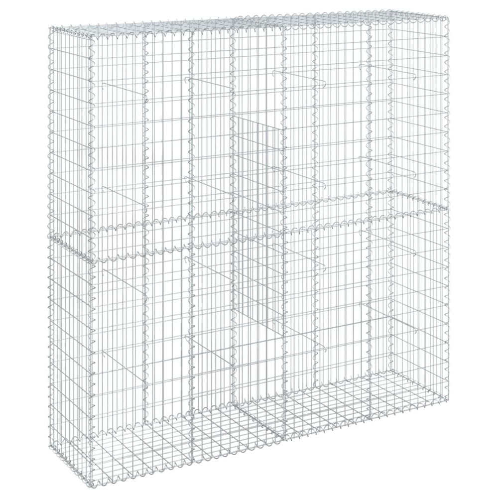 Panier gabion avec couvercle 200x50x200 cm fer galvanisé