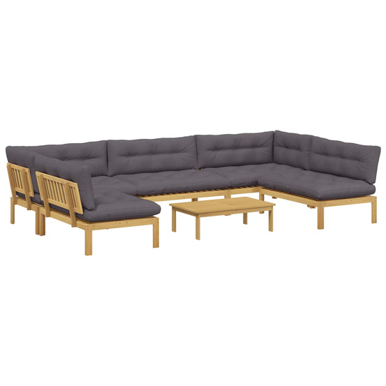 6 pièce unité du canapé en palette de jardin