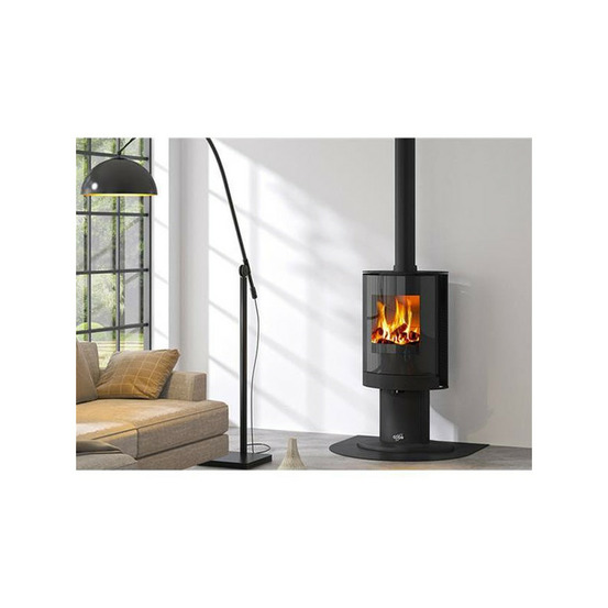 Poêle à bois tamaris 8 kw étanche godin - 411110noir