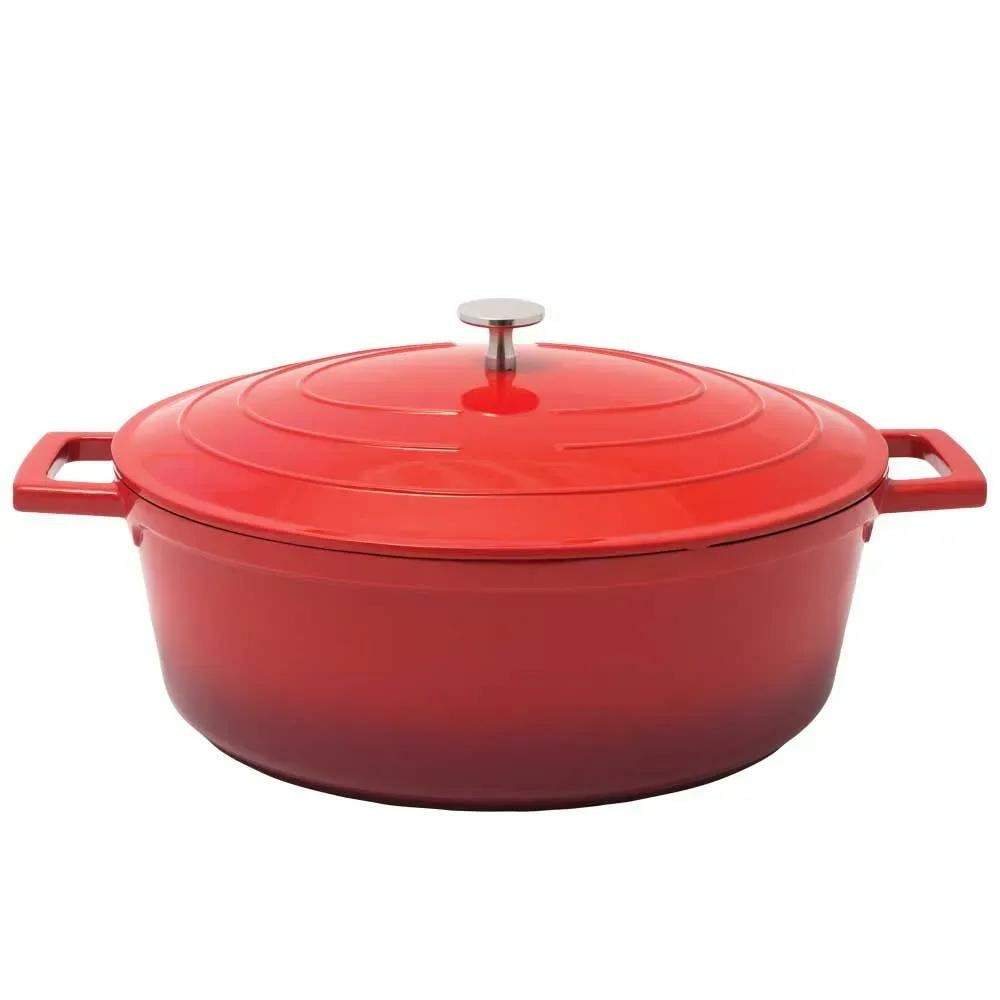 Cocotte ovale fonte alu 32x25cm 6,6l tous feux nuage