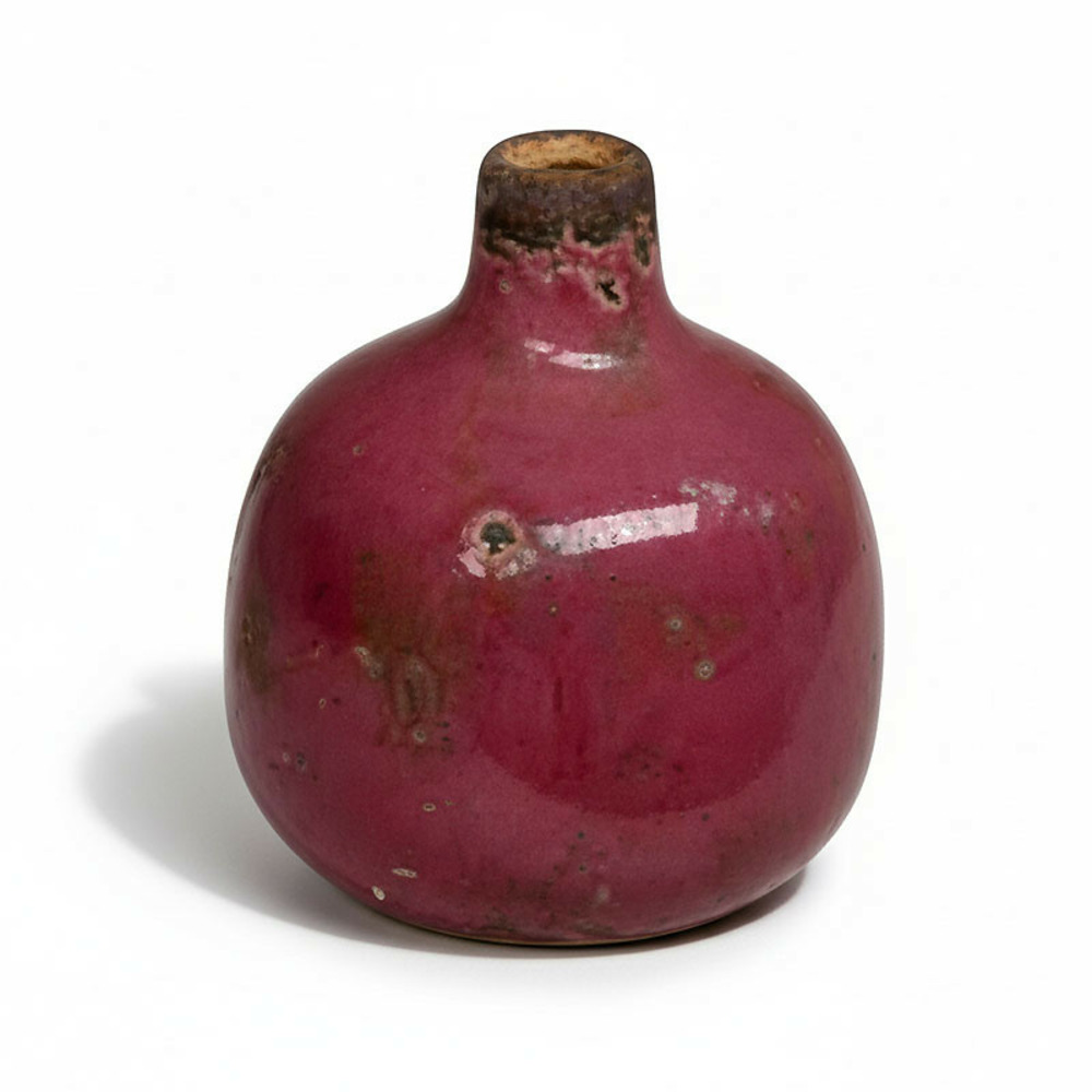 Vase céramique rose 10x9cm