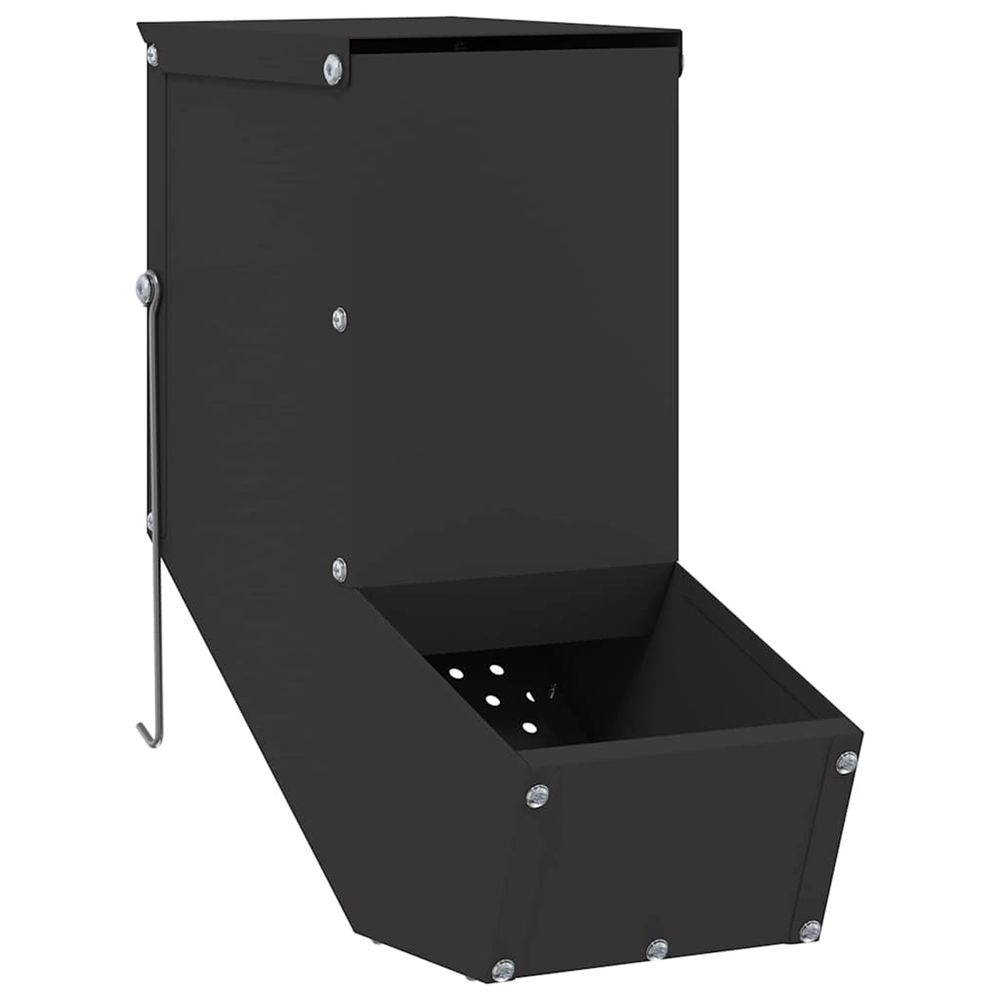 Distributeur pour lapins noir 12,5 x 26 x 28,5 cm 1 kg