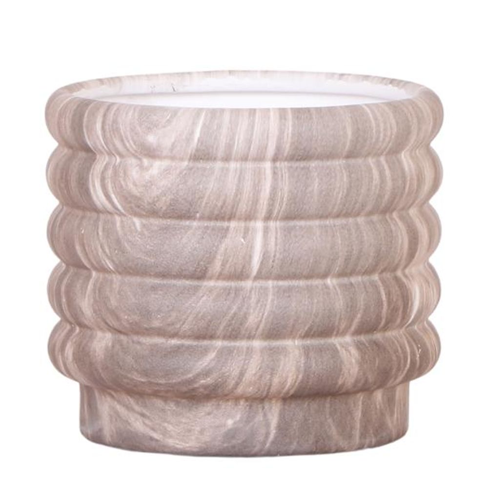 Cache-pot marble foncé - ø12 cm