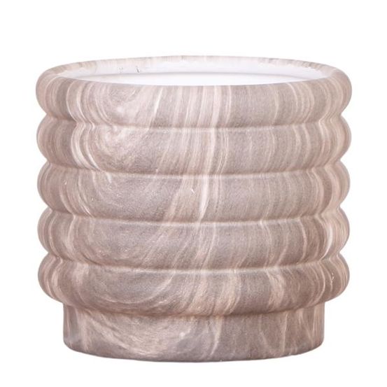 Cache-pot marble foncé - ø12 cm