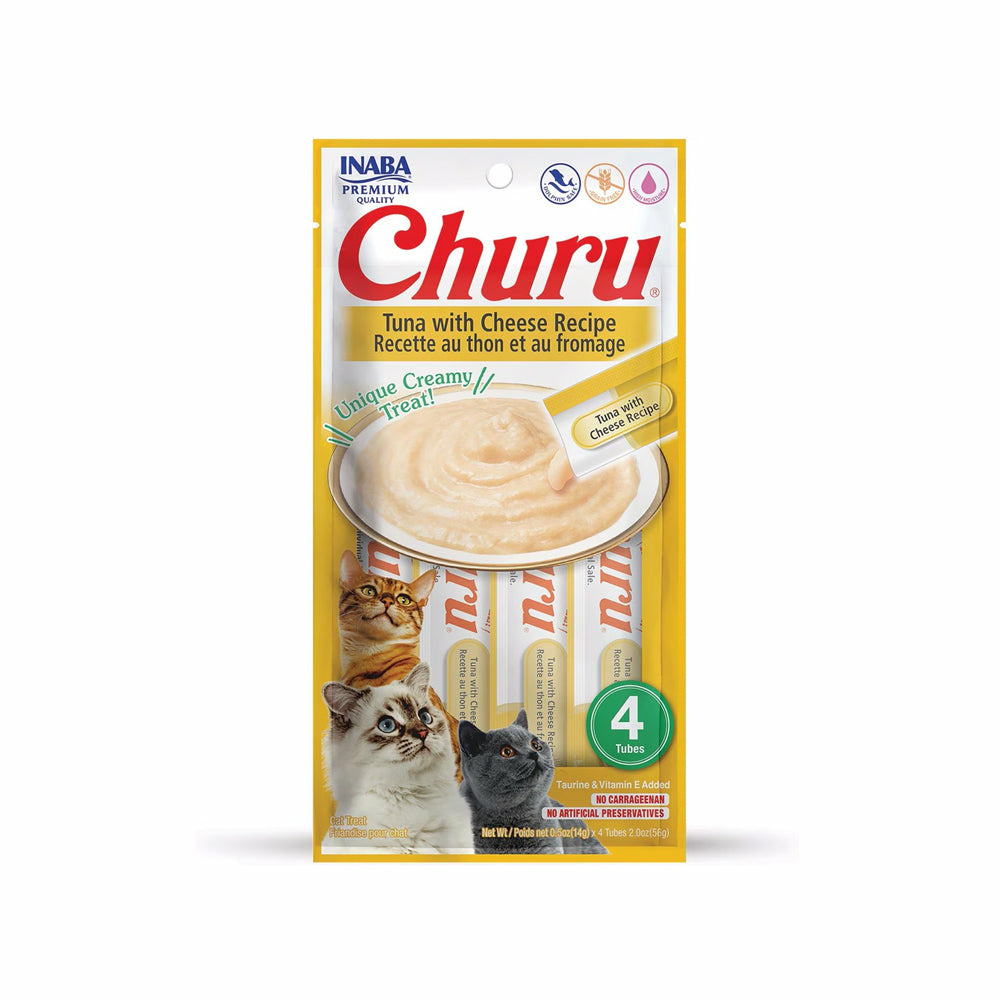 Inaba – churu thon & fromage – sticks crémeux pour chat
