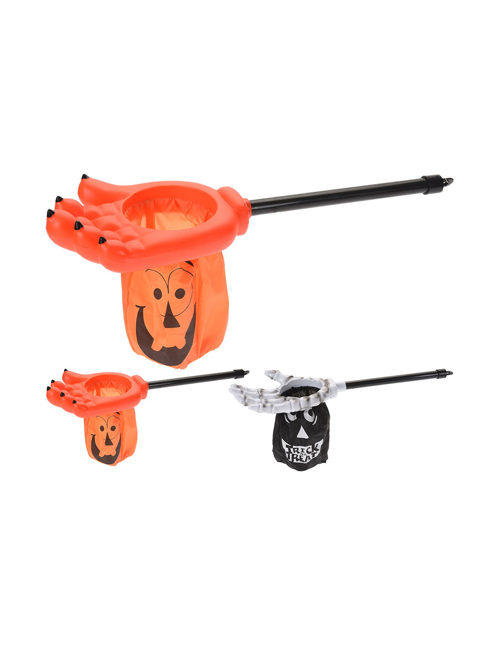 Griffe halloween avec sac à bonbons couleurs / modèles assortis