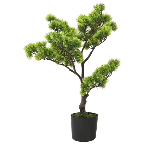 Bonsaï de pin artificiel avec pot 60 cm vert