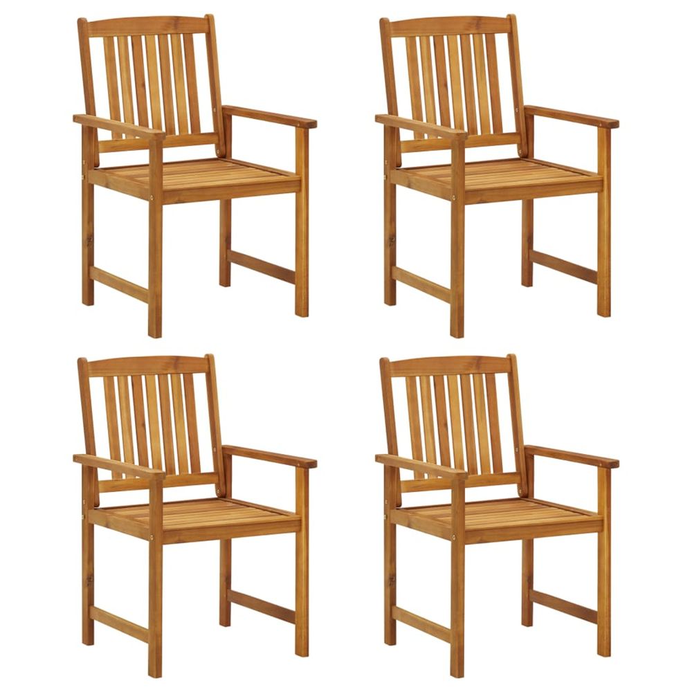 Chaises de metteur en scÃšne 4 pcs Bois