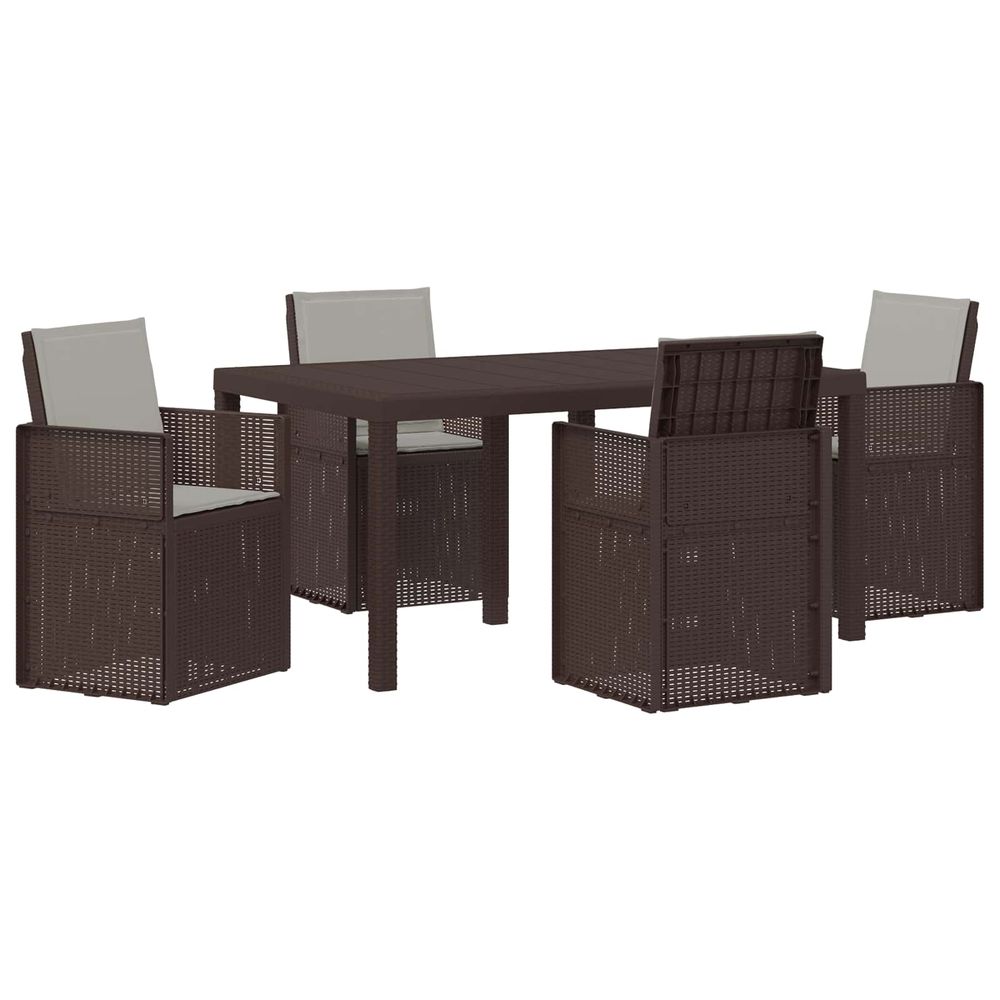 Ensemble de salle à manger pour jardin 5 pc pp