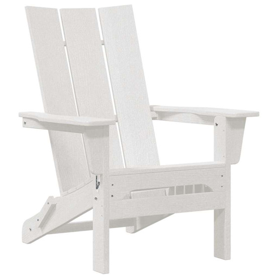 Chaise adirondack pliante blanc 74.5 x 80.5 x 90cm hdpe