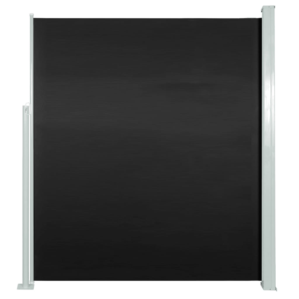 Auvent latéral rétractable 160 x 500 cm noir