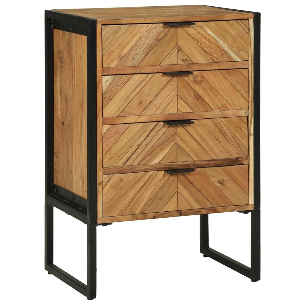 Buffet 50 x 35 x 75 cm bois d'acacia massif